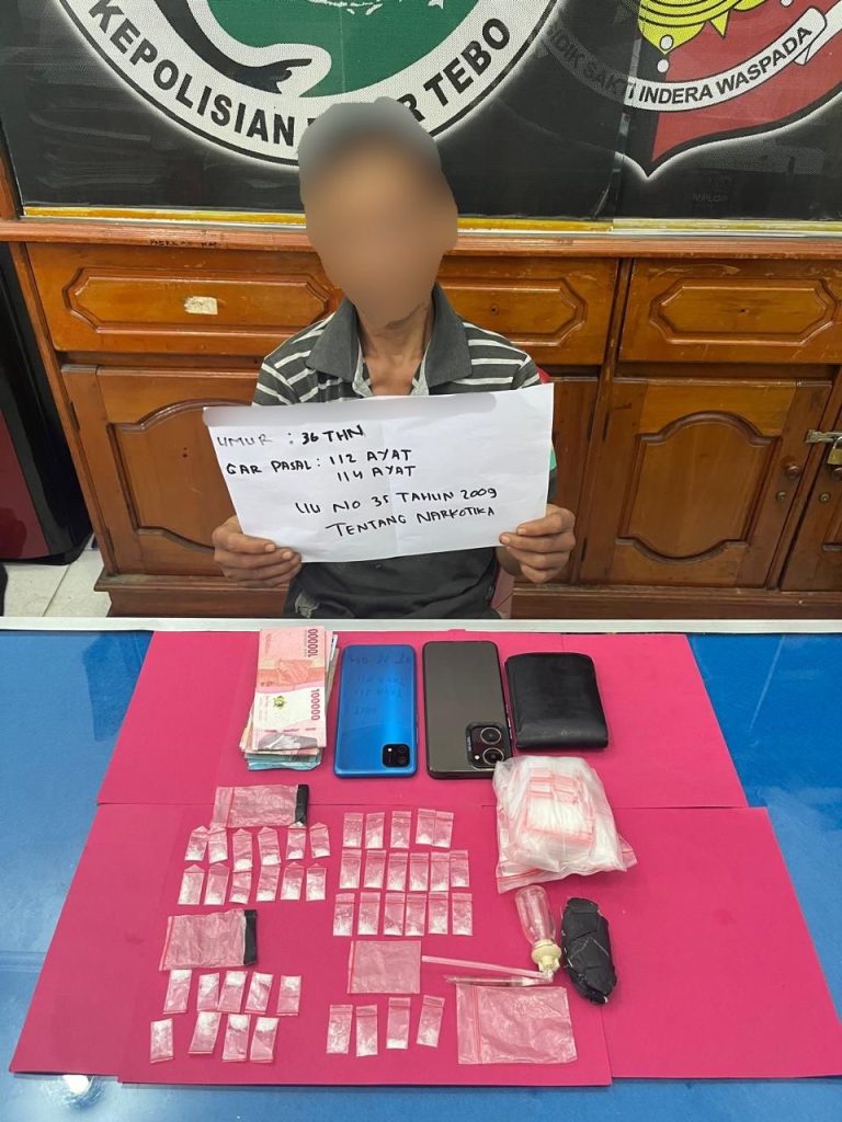 Pengedar Sabu di Tebo Ilir Dibekuk