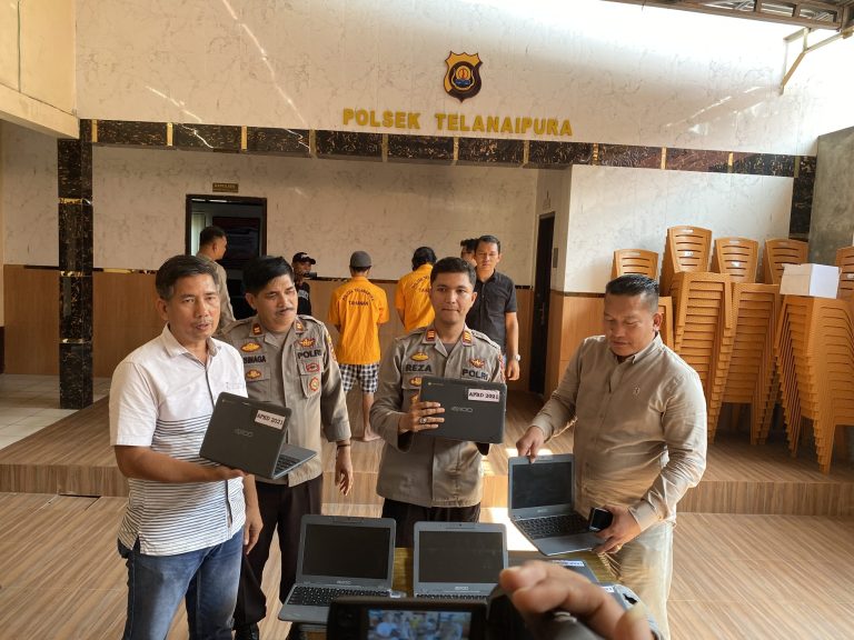 Gondol Toko Dan 8 Unit Laptop di Sekolah, Dua Spesialis Bongkar Rumah Diciduk Polsek Telanaipura