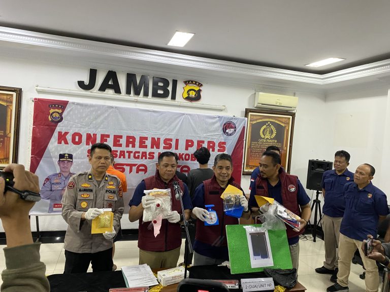 Dapat Jaringan Dari Dalam Lapas, Residivis di Jambi Edarkan Puluhan Kilo Narkoba